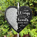 Not Ready To Let You Leave - Memorial Garden Slate & Hook - Sympathy Gift For Family Members