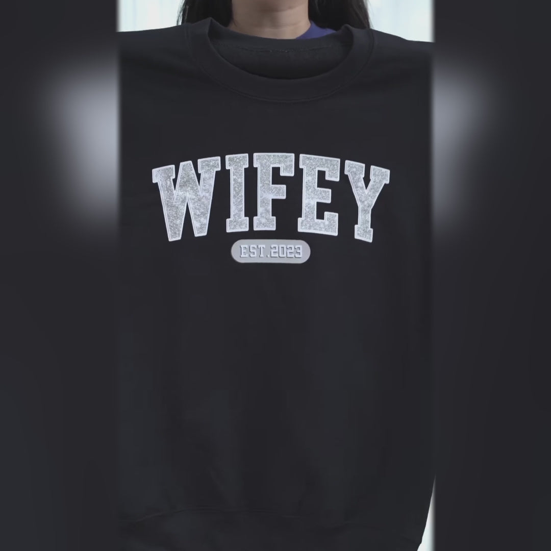 Heart To Heart - Couple Personalized Custom Unisex Sweatshirt With Design On Sleeve - Gift For Husband Wife, Anniversary