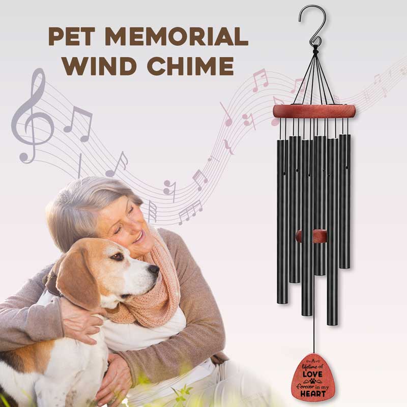 A Lifetime Of Love - Memorial Wind Chime - Sympathy Gift, Gift For Pet Owners, Pet Lovers